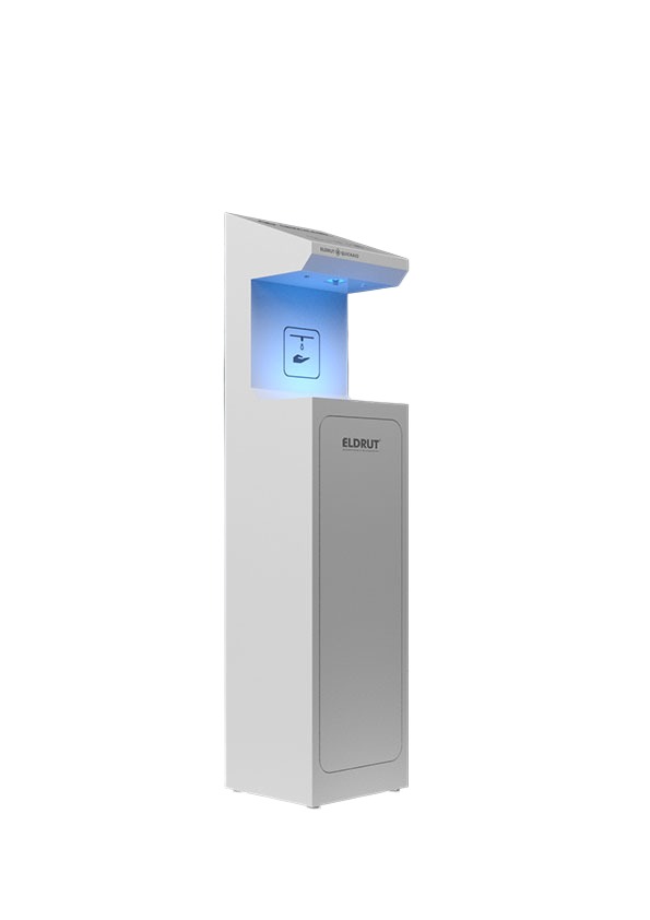 E28 automatic dispensing station with an illuminated dispensing area